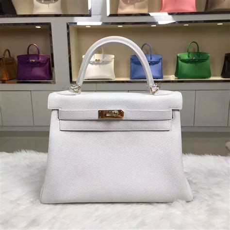 hermes white bags